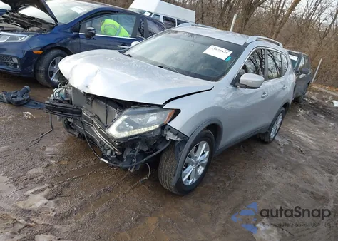 2015 Nissan Rogue Sv z USA, uszkodzony, nr VIN KNMAT2MT7FP519798